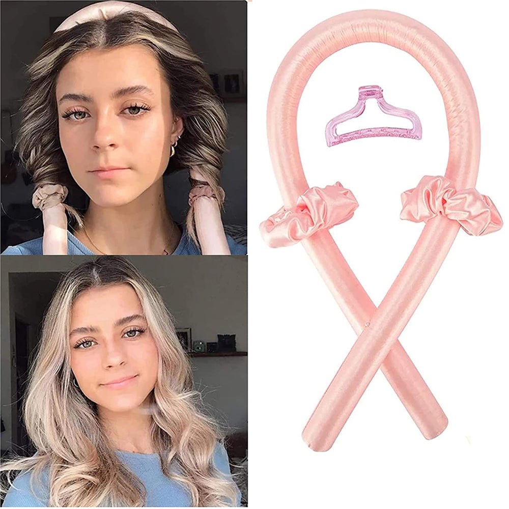 Heatless Curling Rod Headband – Soft Overnight Hair Curler for Effortless Waves - Nuvariq Goods