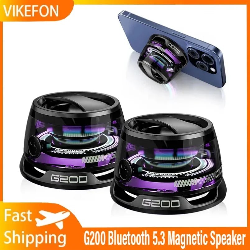 Magnetic Portable Bluetooth Speaker with RGB Light - Nuvariq Goods