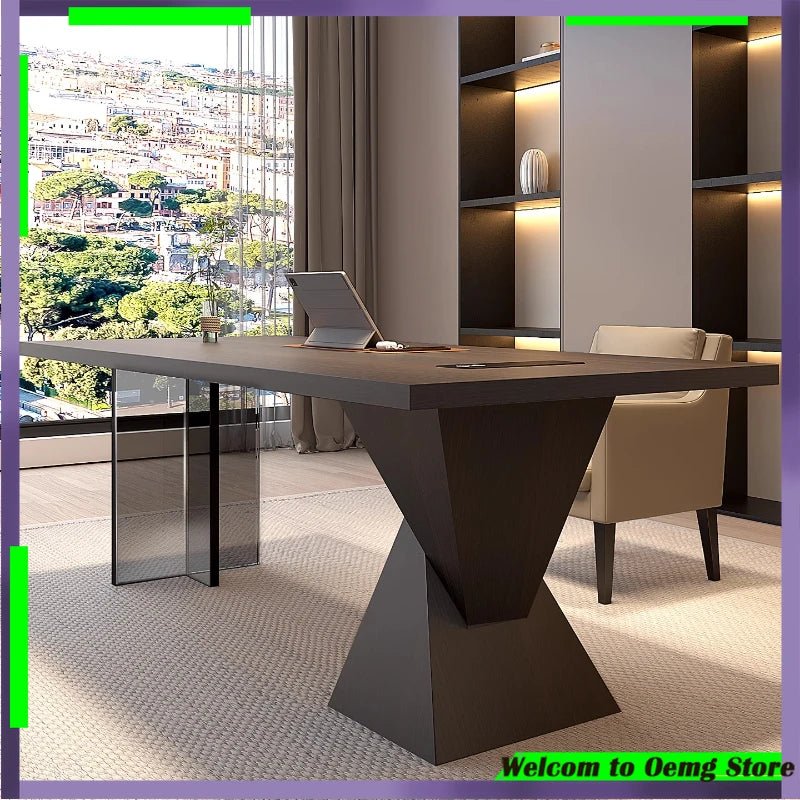 Trendy Corner Office Desk with Ample Storage - Nuvariq Goods