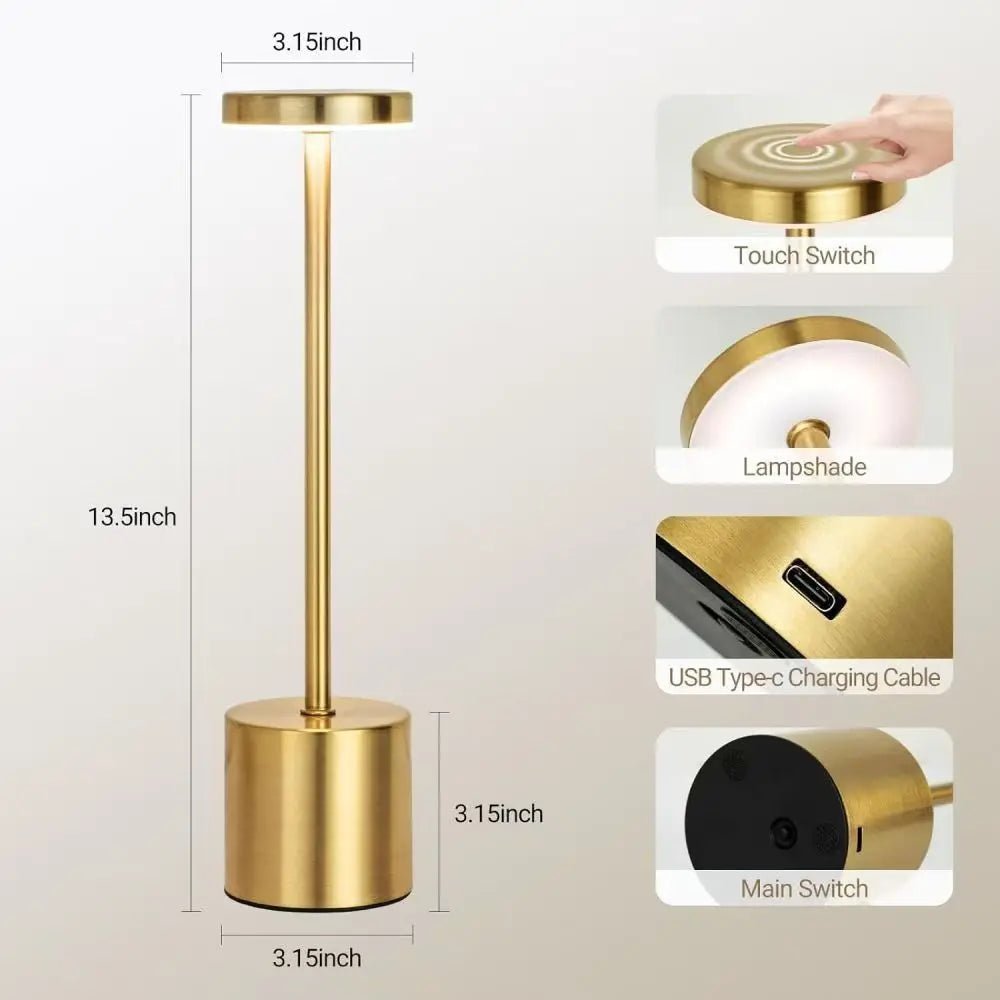 Touch Dimmer LED Bedside Table Lamp - Nuvariq Goods
