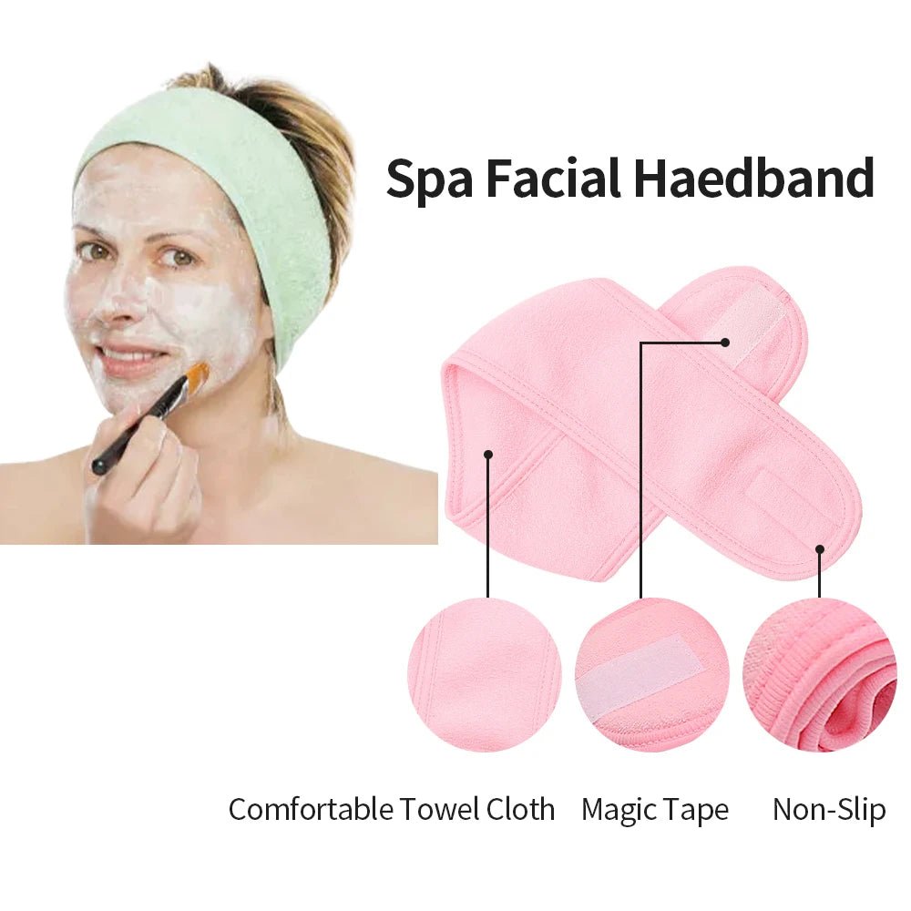 Adjustable Eyelash Extension Headband – Spa & Face Wash Hair Band - Nuvariq Goods