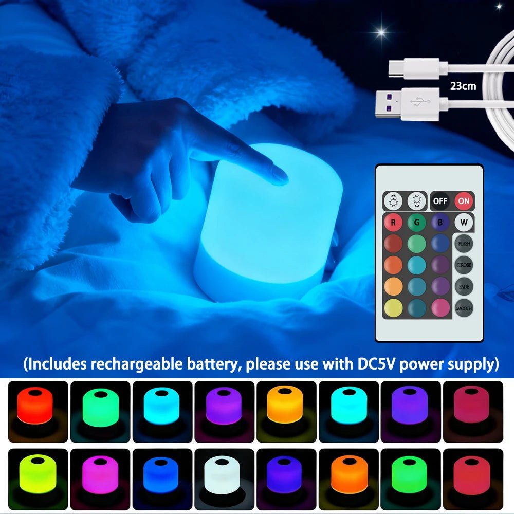 RGB Touch Dimmable LED Night Light & Desk Lamp - Nuvariq Goods