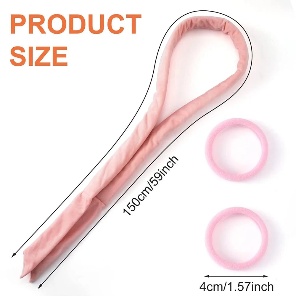 Heatless Curling Rod Headband – Soft Overnight Hair Curler for Effortless Waves - Nuvariq Goods