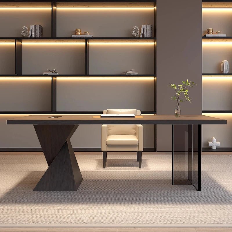 Trendy Corner Office Desk with Ample Storage - Nuvariq Goods