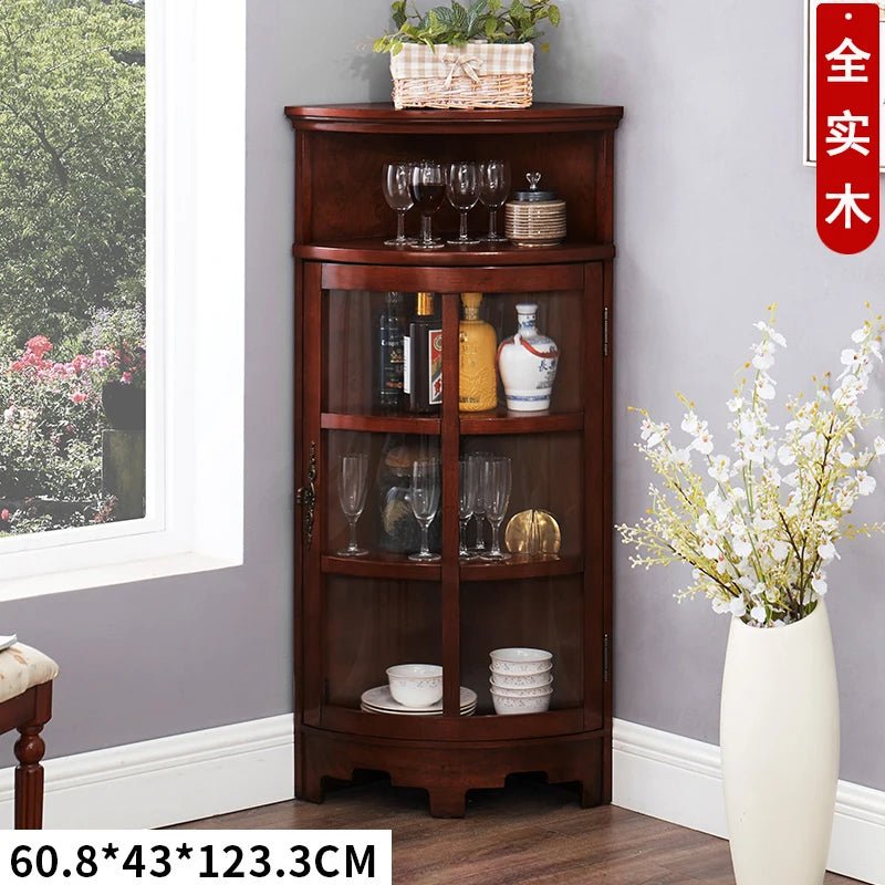 Aesthetic Glass Display Cabinet – Living Room Furniture - Nuvariq Goods