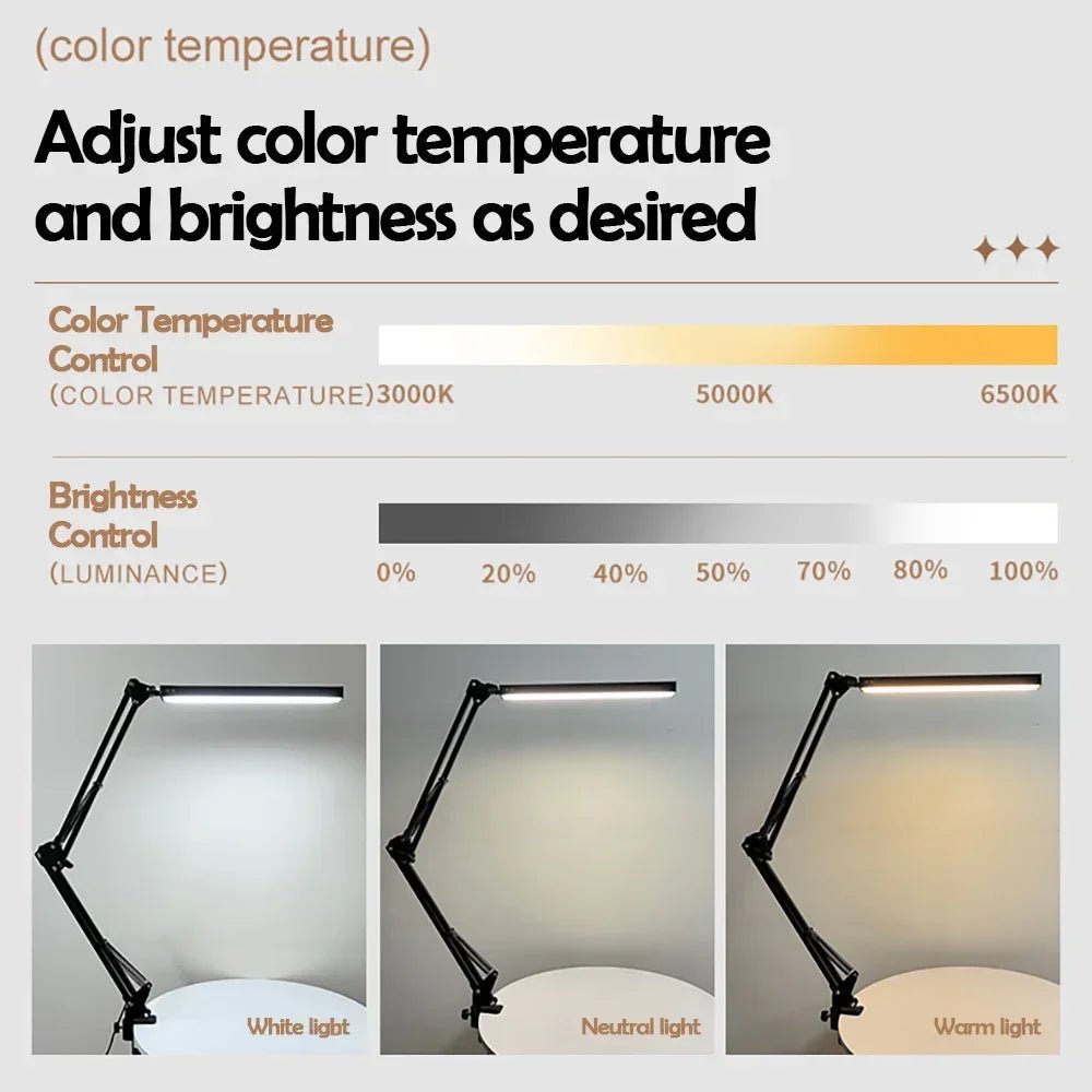 Adjustable LED Folding Desk Lamp - Nuvariq Goods