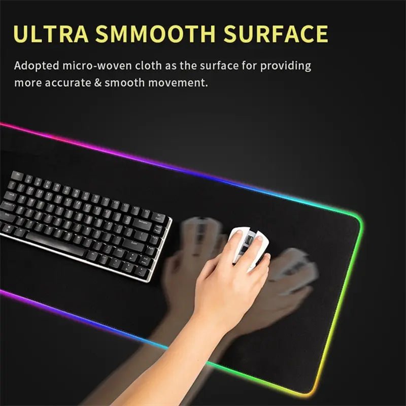 XXL RGB Dragon Gaming Desk Mat – LED Mouse Pad - Nuvariq Goods