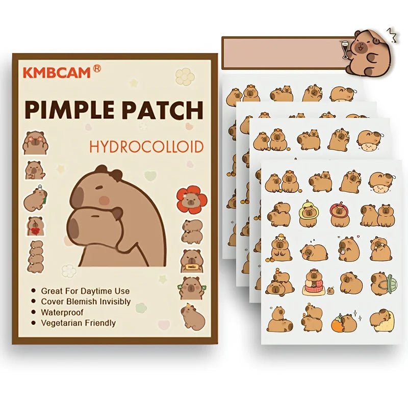 Capybara Pimple Patches – Fragrance - Free Hydrocolloid Acne Patches for All Skin Types - Nuvariq Goods