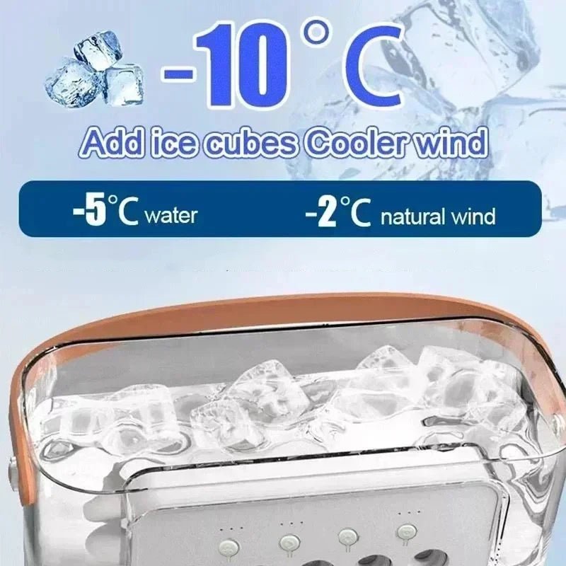 3 - in - 1 Mini Air Cooler Fan with LED Night Light - Nuvariq Goods