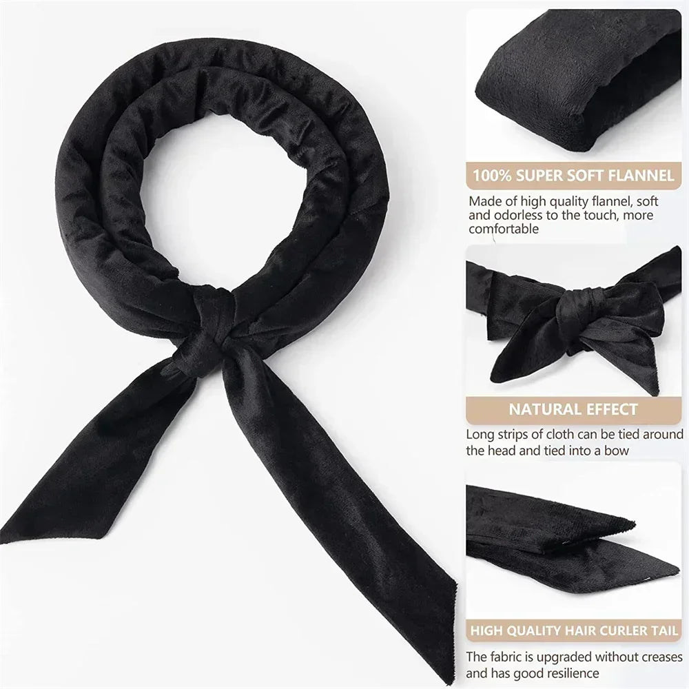 Heatless Curling Rod Headband – Soft Overnight Hair Curler for Effortless Waves - Nuvariq Goods