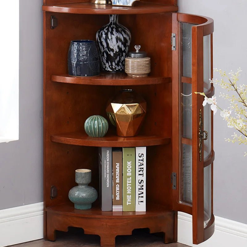 Aesthetic Glass Display Cabinet – Living Room Furniture - Nuvariq Goods