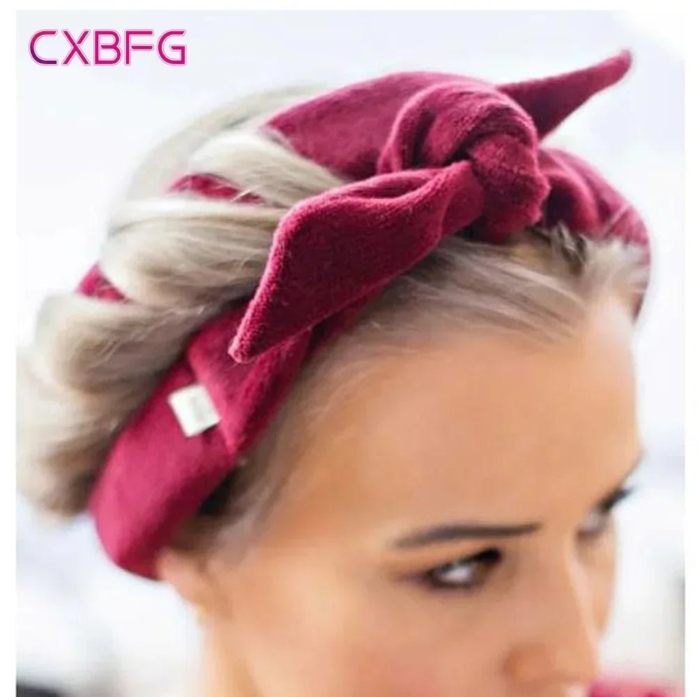 Heatless Curling Rod Headband – Soft Overnight Hair Curler for Effortless Waves - Nuvariq Goods