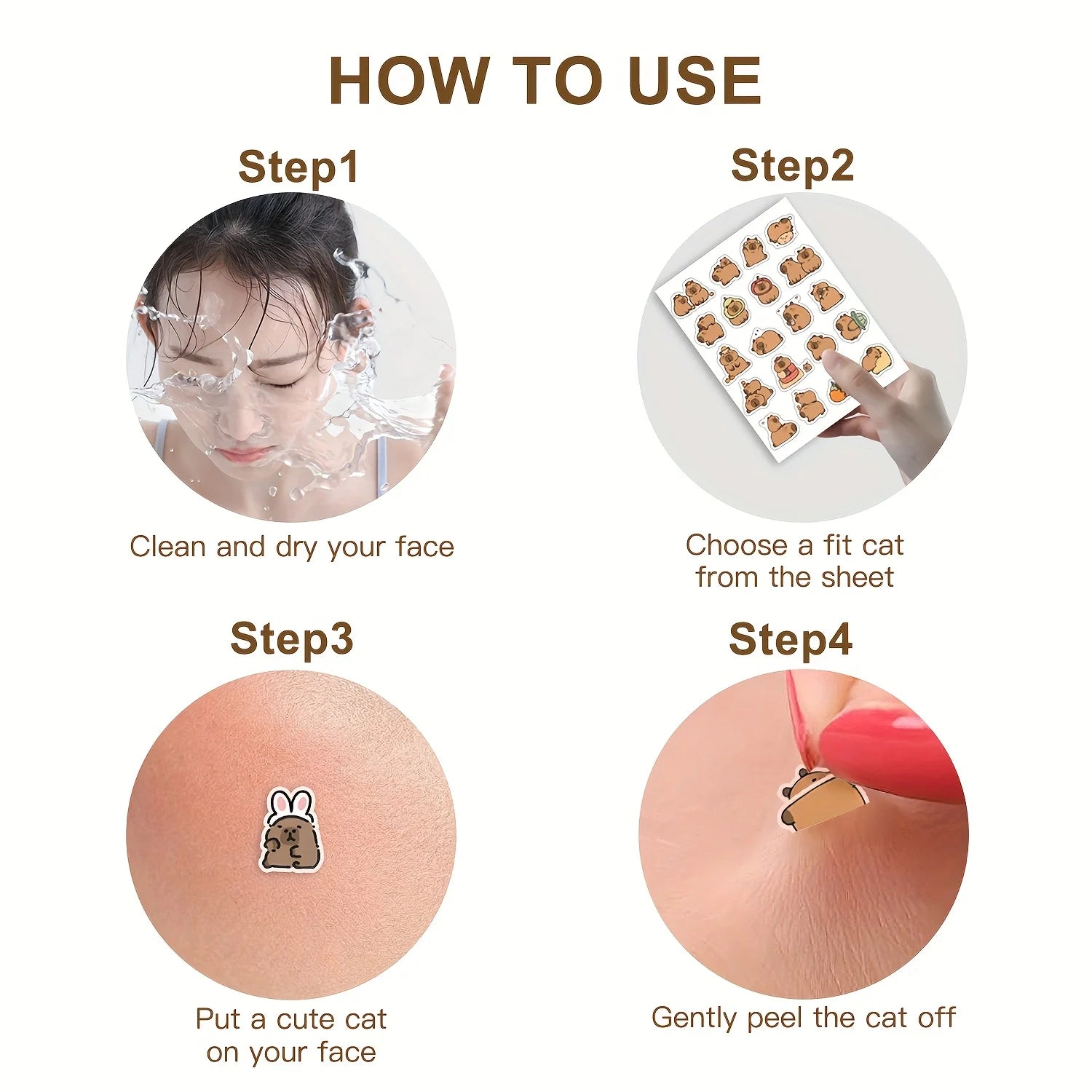 Capybara Pimple Patches – Fragrance - Free Hydrocolloid Acne Patches for All Skin Types - Nuvariq Goods