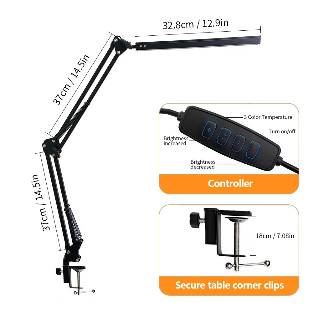 Adjustable LED Folding Desk Lamp - Nuvariq Goods