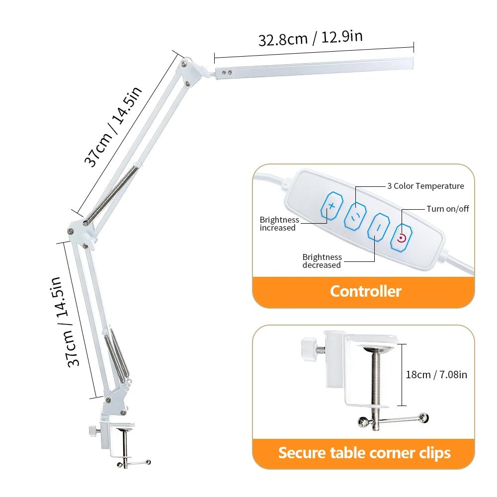 Adjustable LED Folding Desk Lamp - Nuvariq Goods