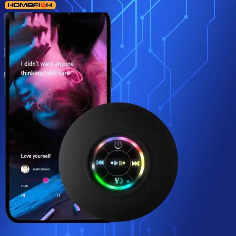 Waterproof LED Suction Cup Bluetooth Speaker - Nuvariq Goods