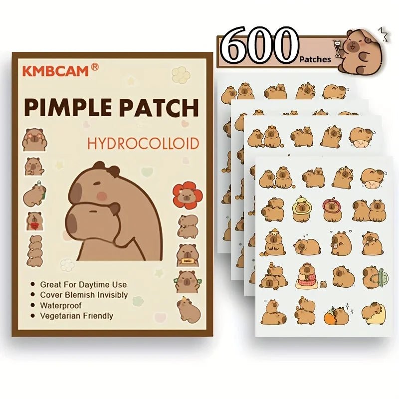 Capybara Pimple Patches – Fragrance - Free Hydrocolloid Acne Patches for All Skin Types - Nuvariq Goods