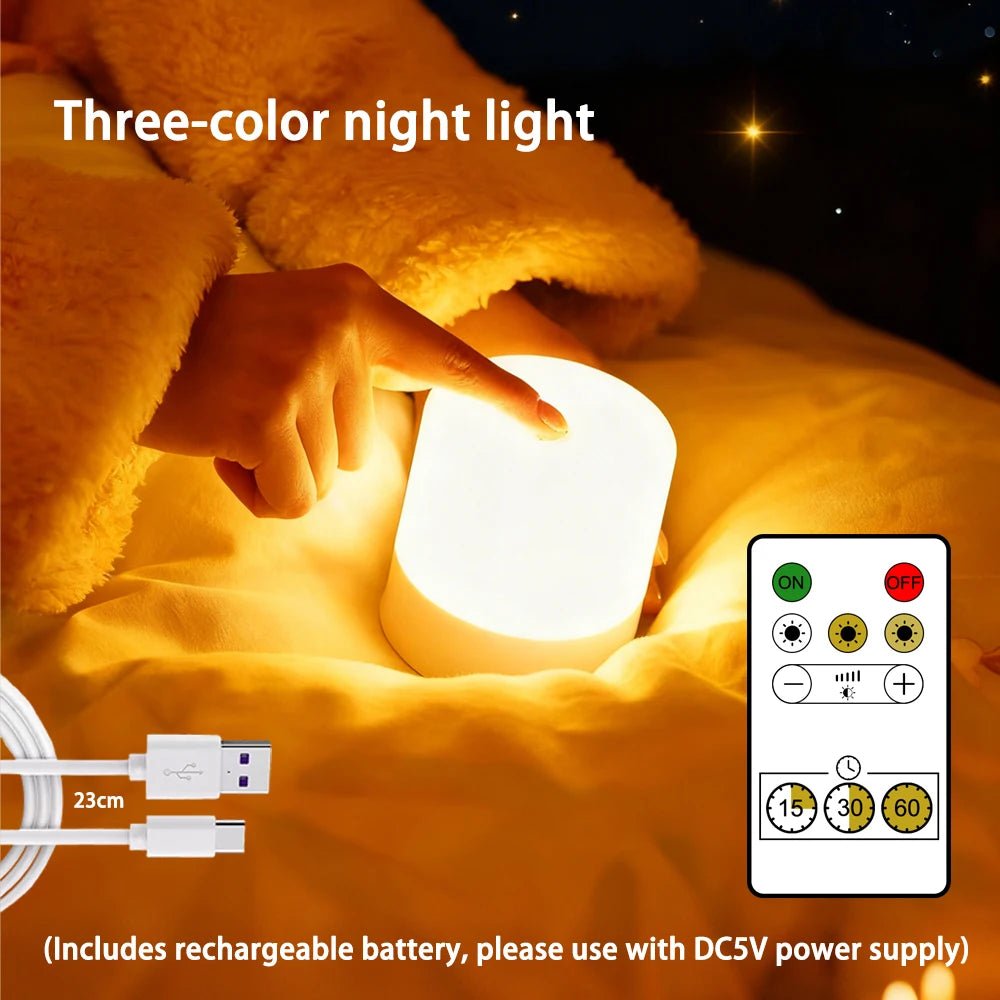 RGB Touch Dimmable LED Night Light & Desk Lamp - Nuvariq Goods