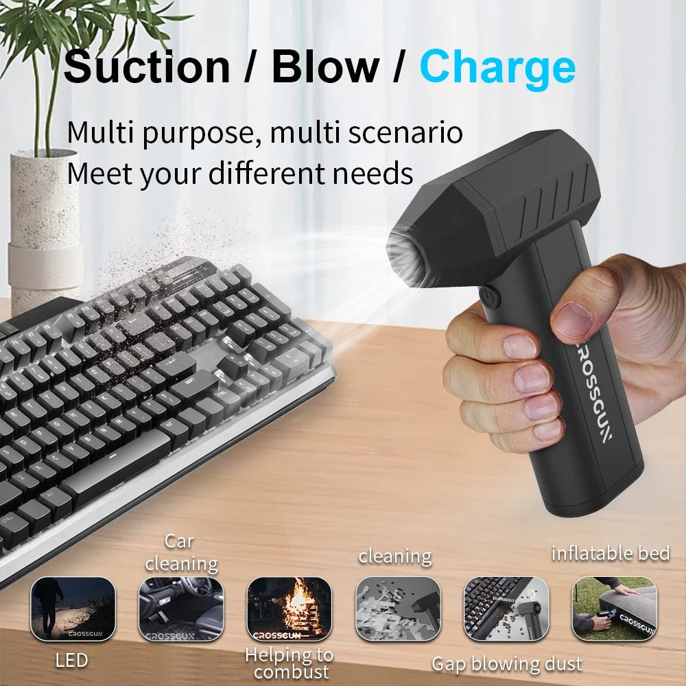 CROSSGUN X6 Pro Turbo Jet Fan – Handheld Dust Blower - Nuvariq Goods