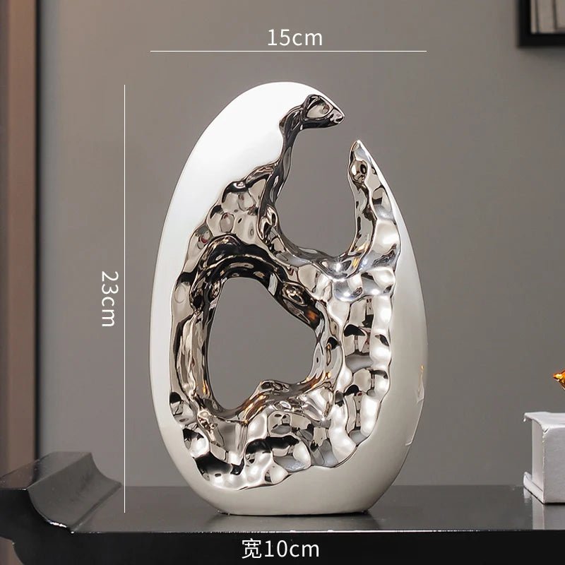 Gold Luxury Home Decor Ornament – Modern Living Room Accent - Nuvariq Goods