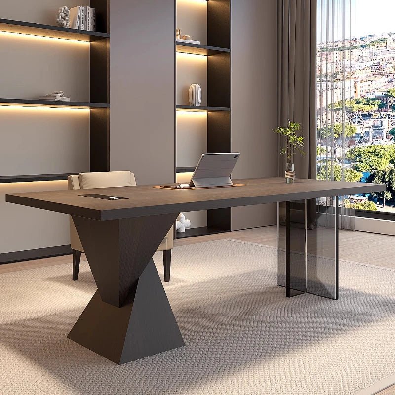 Trendy Corner Office Desk with Ample Storage - Nuvariq Goods