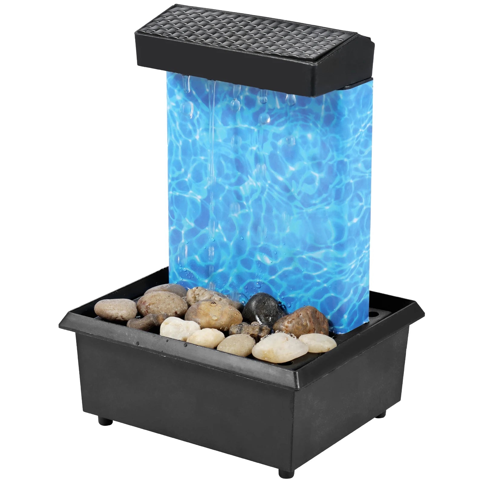 Tabletop Waterfall Fountain with Soft Lights – Relaxation Decor - Nuvariq Goods
