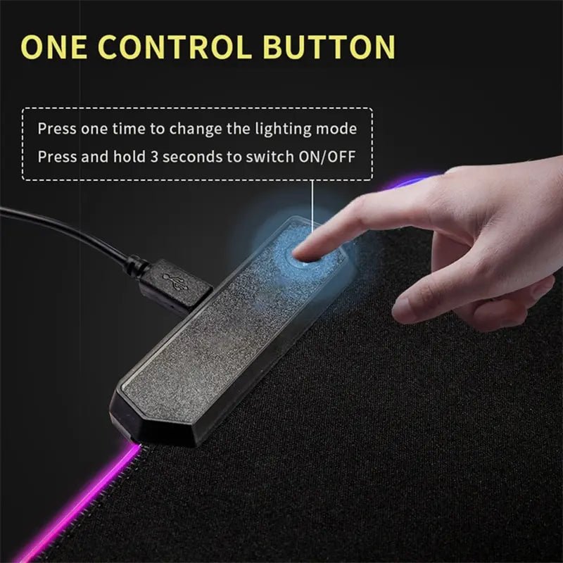XXL RGB Dragon Gaming Desk Mat – LED Mouse Pad - Nuvariq Goods